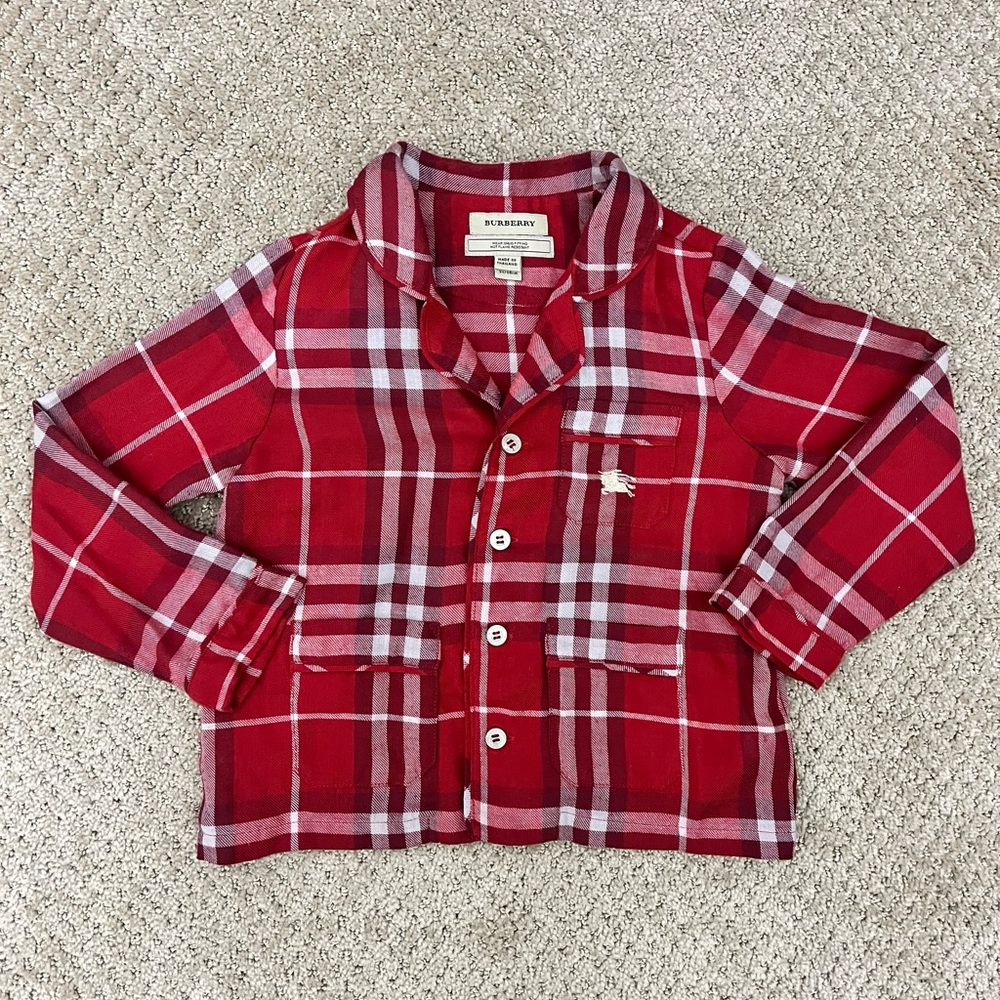 Burberry toddler pajamas